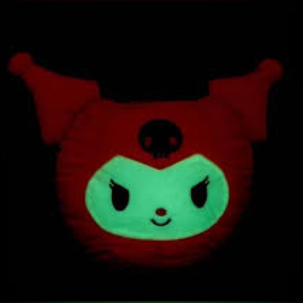 Halloween Glow in the Dark Pumpkin Plush Basket  - Kuromi (2022) Sanrio Official